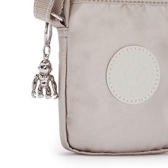 Torba Na Telefon Kipling Tally Metallic Crossbody Beżowe | PL 1847VR